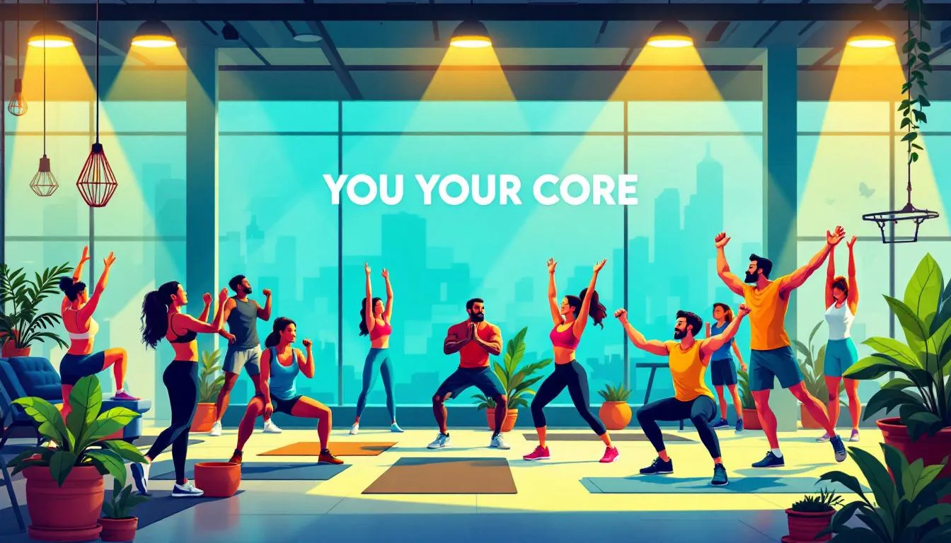 An illustration depicting the importance of a gym's mission statement in a fitness facility.